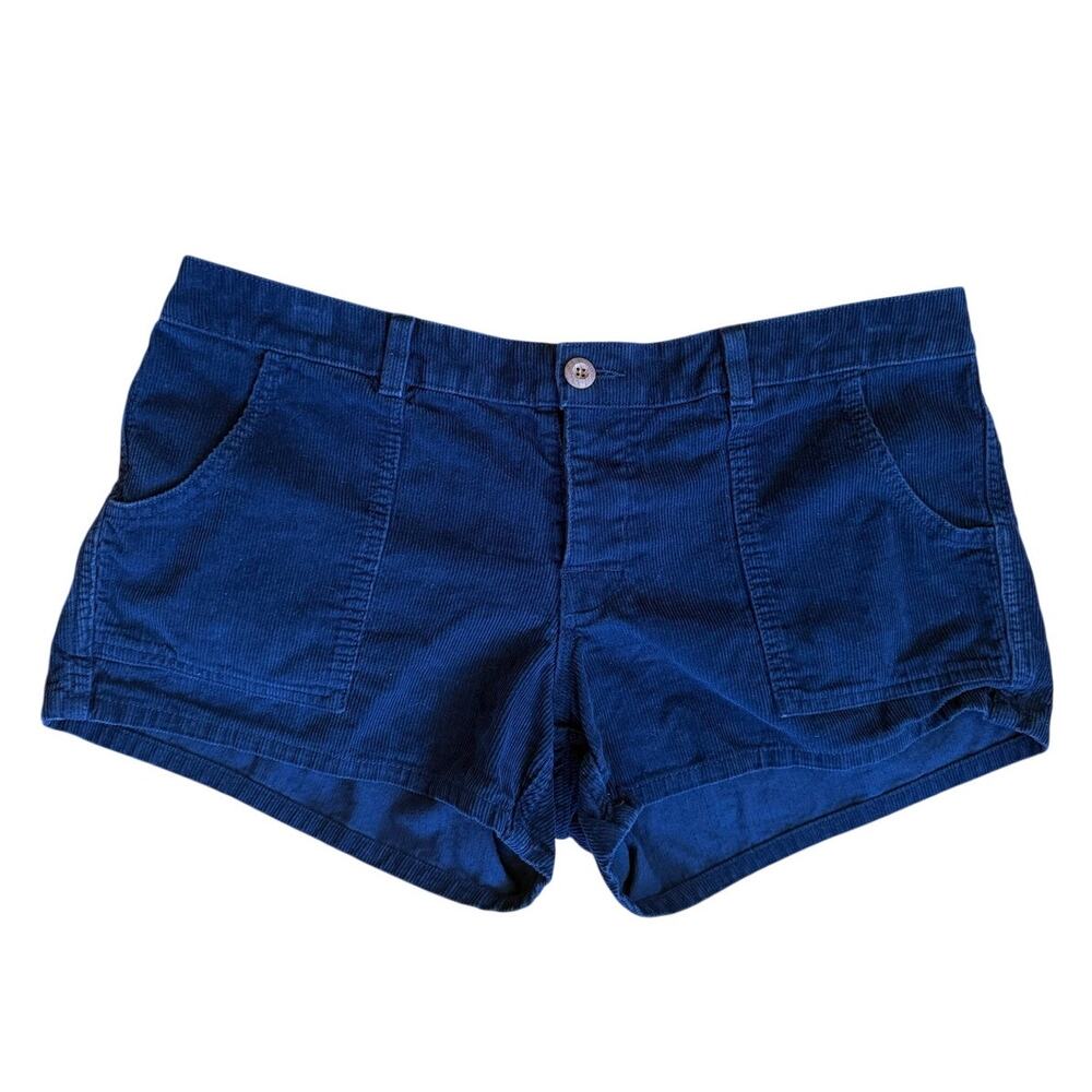 Birdwell Beach Britches Women's Classic Corduroy Shorts in Navy Blue Size 12